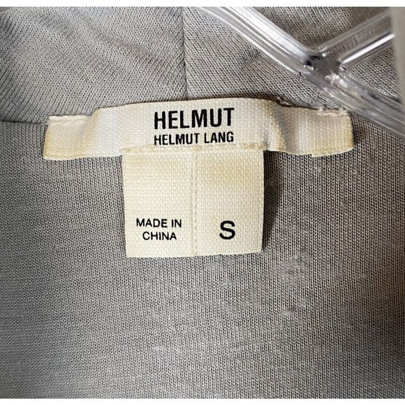 Helmut Lang Sz Small Villous Asymmetric Zip Sweatshirt - Picture 8 of 9